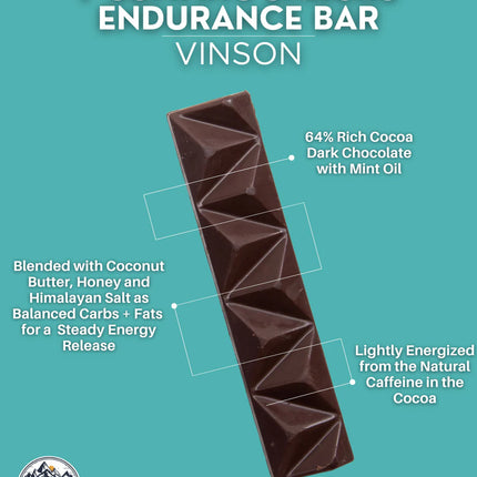 7 Summits Snacks - Vinson Dark Chocolate - Energy Bar