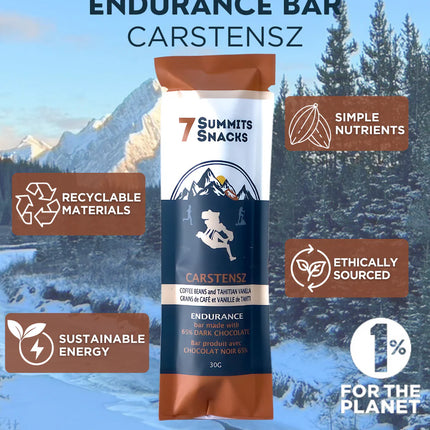 7 Summits Snacks - Carstensz Dark Chocolate - Energy Bar
