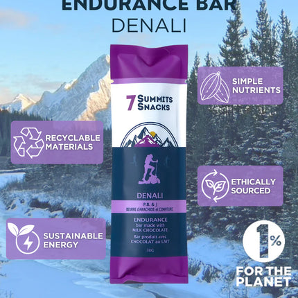 7 Summits Snacks - Denali Milk Chocolate - Energy Bar