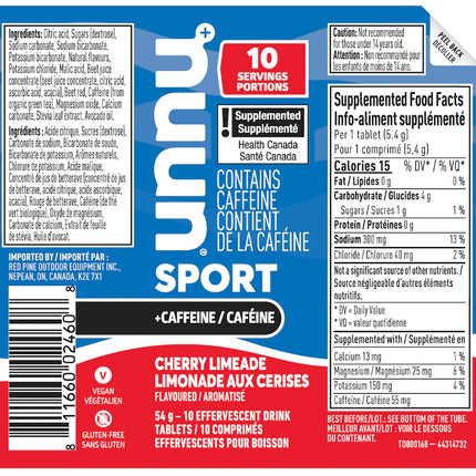 Nuun Sport - Cherry Limeade + Caffeine