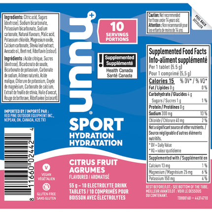 Nuun Sport - Citrus Fruit