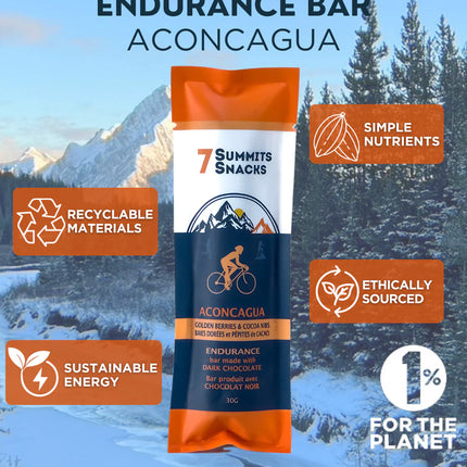 7 Summits Snacks - Aconcagua Dark Chocolate - Energy Bar