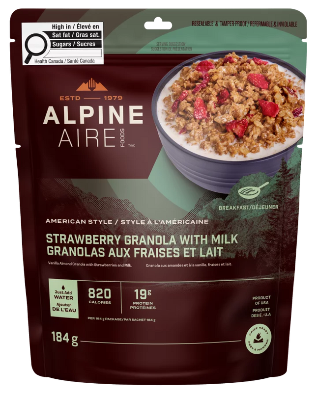 AlpineAire Strawberry Granola with Millk