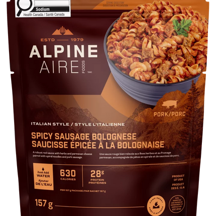 AlpineAire Spicy Sausage Bolognese