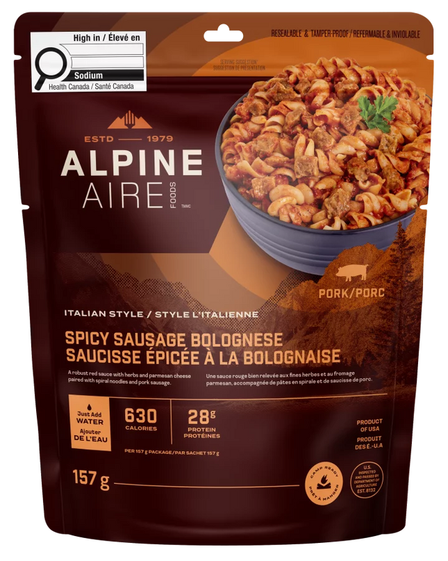 AlpineAire Spicy Sausage Bolognese