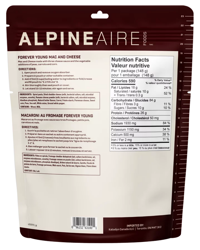 AlpineAire Forever Young Mac & Cheese