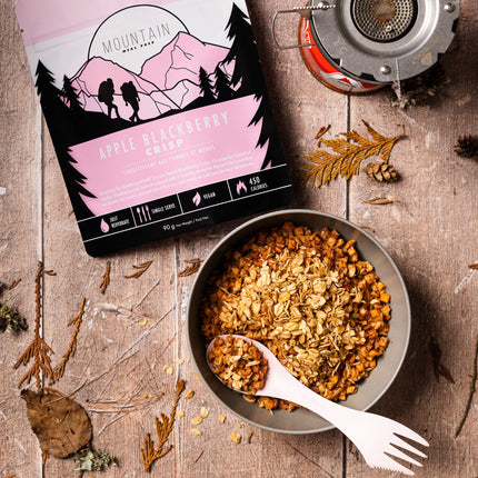 Mountain Meal Prep - Apple Blackberry Crisp