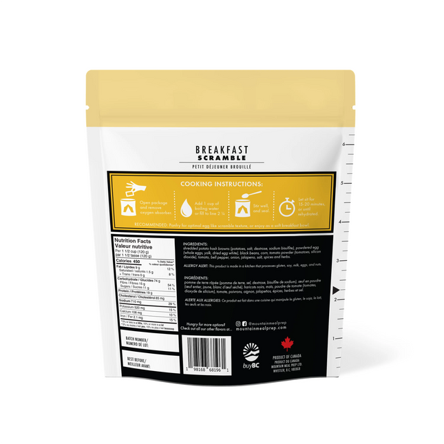 Mountain Meal Prep - Breakfast Scramble