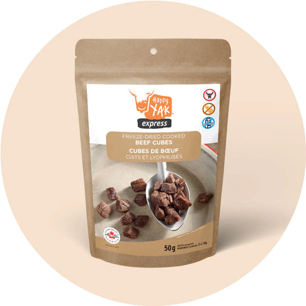 Happy Yak - Freeze-Dried Cooked Beef Cubes