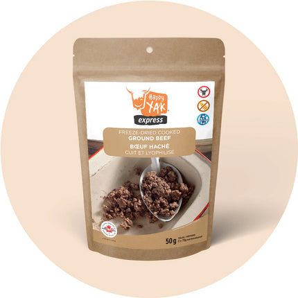 Happy Yak - Freeze-Dried Cooked Ground Beef