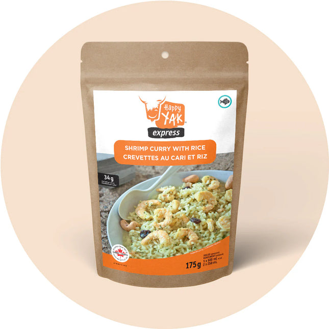 Happy Yak - Shrimp Curry with Rice