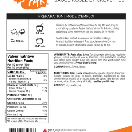 Happy Yak - Linguini Rosa with Shrimp