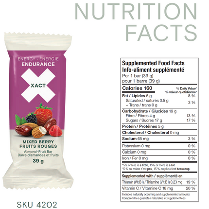 XACT - Mixed Berry Endurance Bar