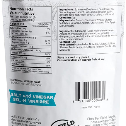 Far Field Foods - Roasted Edamame Beans - Salt & Vinegar