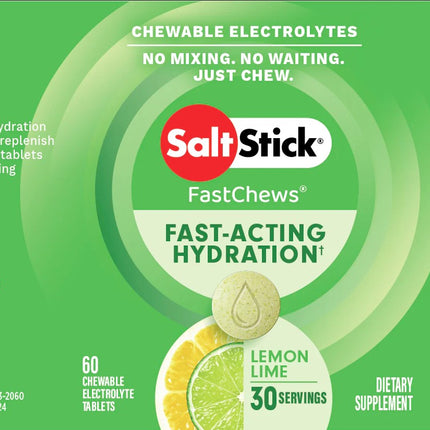 SaltSticks FastChews Lemon Lime 60 Count