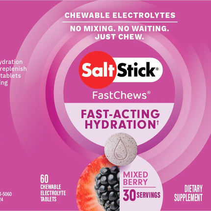 SaltSticks FastChews Mixed Berry 60 Count