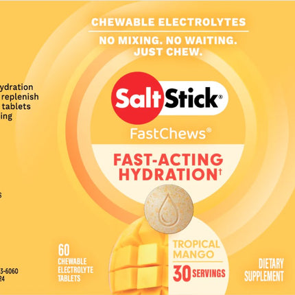 SaltSticks FastChews Tropical Mango 60 Count