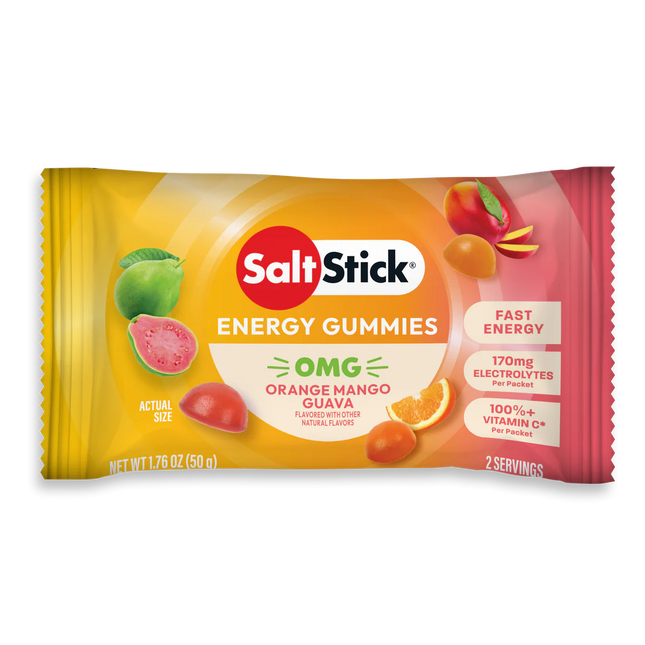 SaltStick OMG! (Orange, Mango, Guava)  Energy Gummies