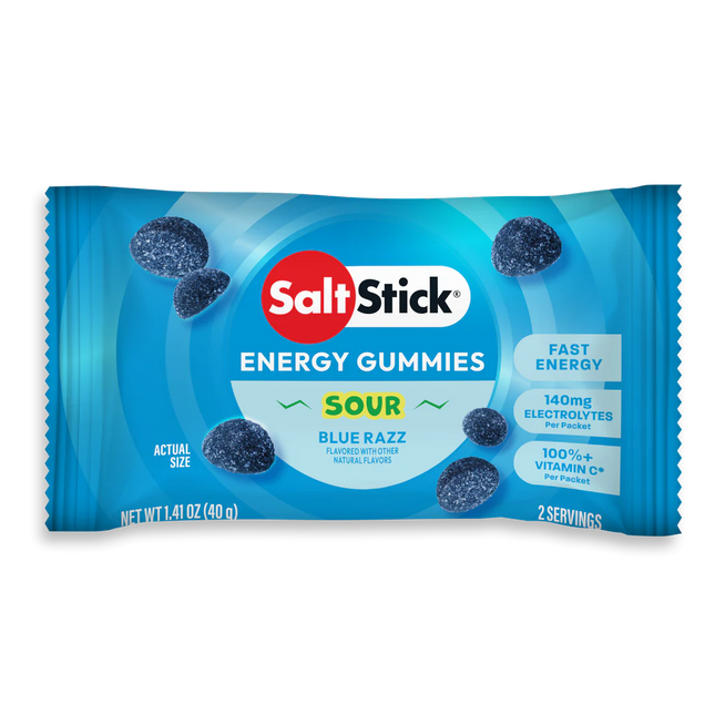 SaltStick Sour Blue Raspberry Energy Gummies