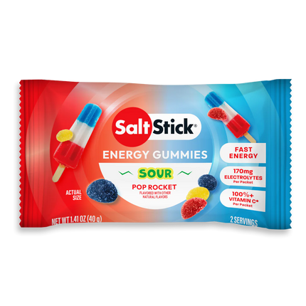 SaltStick Sour Pop Rocket Energy Gummies