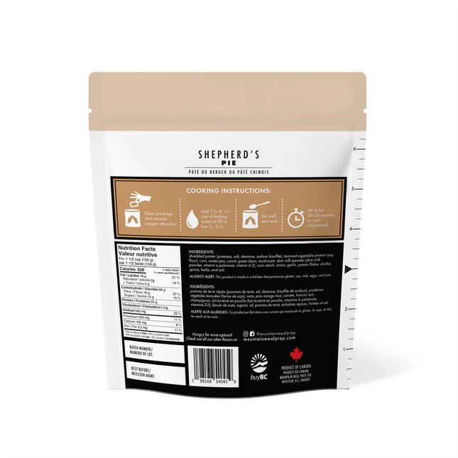 Mountain Meal Prep - Shepherd's Pie