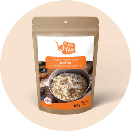 Happy Yak - Cheese and Mushroom Risotto