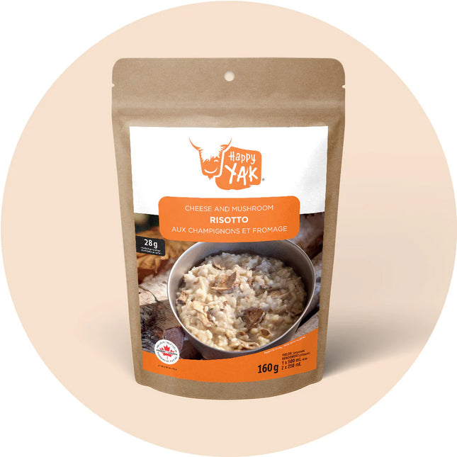 Happy Yak - Cheese and Mushroom Risotto