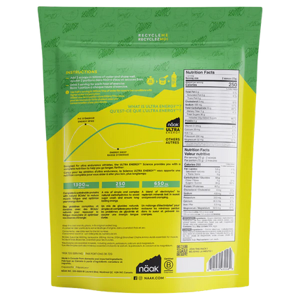 Näak - Energy Drink Mix - Lime - 720g