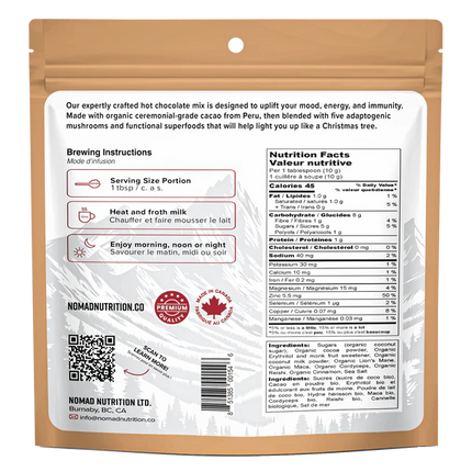 Nomad Nutrition - Adaptogenic Hot Chocolate