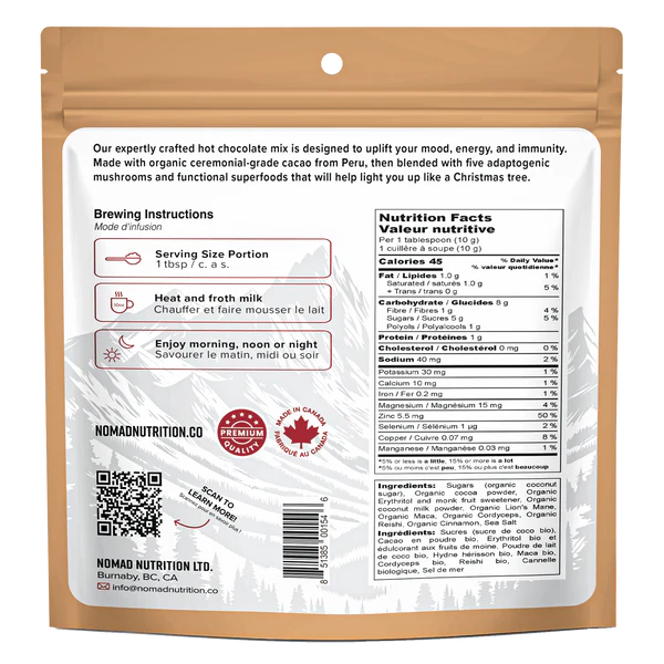Nomad Nutrition - Adaptogenic Hot Chocolate