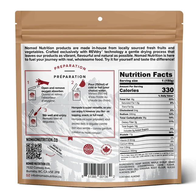 Nomad Nutrition - Westcoast Hempola - Original Cereal